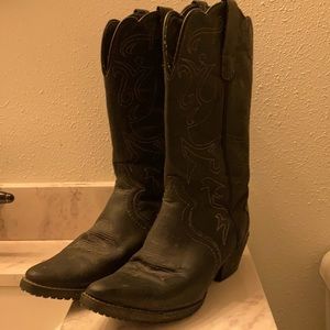 Black NONSLIP cowboy boots Shoes4Crews Restaurant/Bar/Work shoes